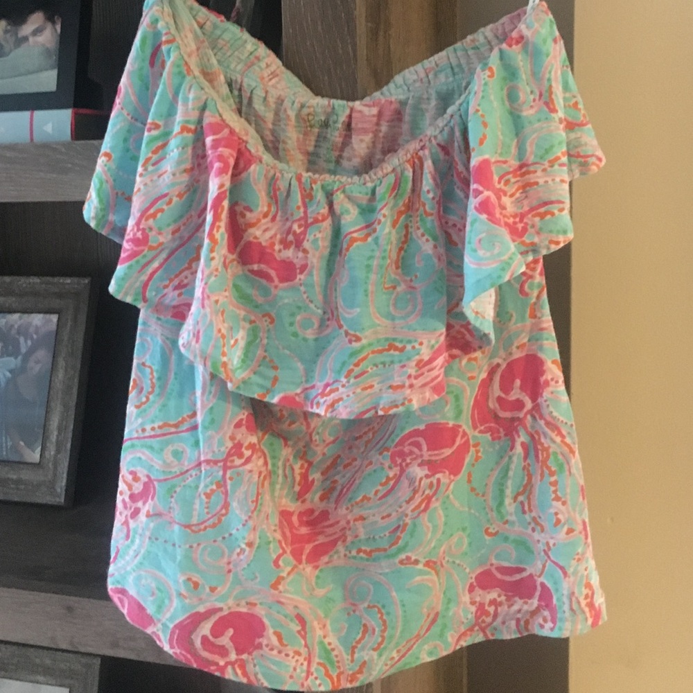 Lilly Pulitzer Strapless Jellies Be Jammin' Top